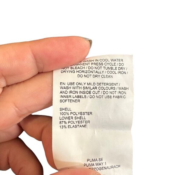 Puma Black Hooded Cropped Lightweight Casual Athletic Jacket Women Sz S - Picture 9 of 12